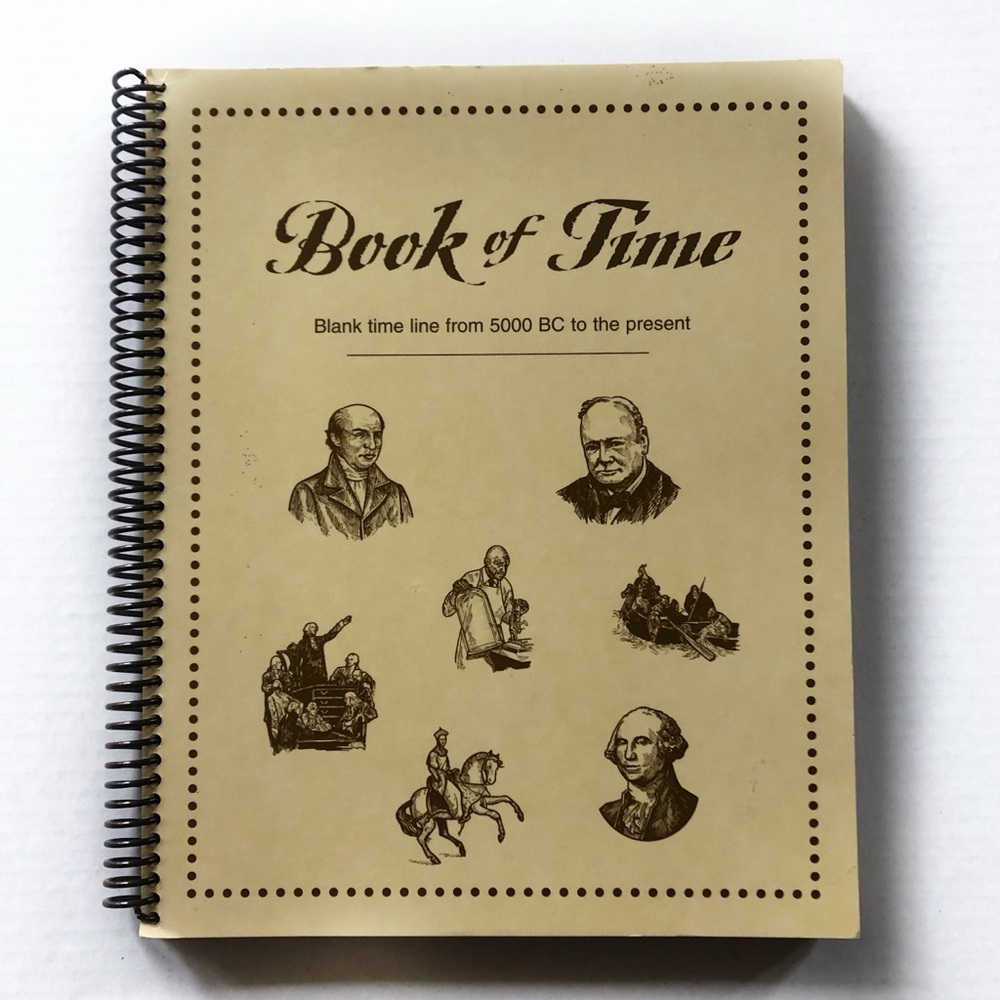 Book of Time Blank Time Line School History Curriculum